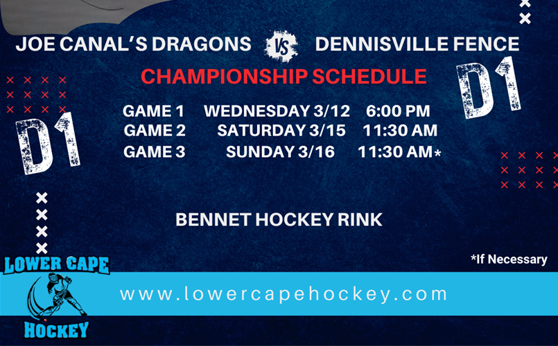 Division 1 Championship Schedule